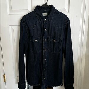 DL1961 Men’s Dark Indigo Denim Shirt Jacket